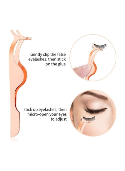 ORiTi 3Pcs Eyelashes Tool Fake Lash Applicator Lash Tools Fake Eyelashes Scissors-2