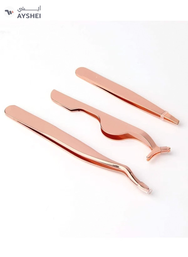 ORiTi 3Pcs Eyelashes Tool Fake Lash Applicator Lash Tools Fake Eyelashes Scissors