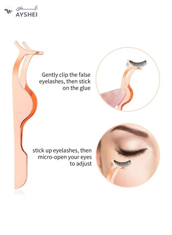 ORiTi 3Pcs Eyelashes Tool Fake Lash Applicator Lash Tools Fake Eyelashes Scissors
