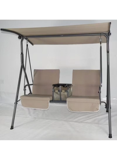 DubaiGallery Swing Chair Garden Swing Seat with Adjustable Canopy, Hanging Hammock Chair for Indoor Outdoor Garden Green-1