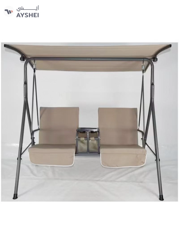 DubaiGallery Swing Chair Garden Swing Seat with Adjustable Canopy, Hanging Hammock Chair for Indoor Outdoor Garden Green