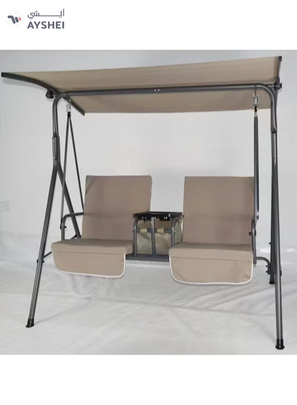 DubaiGallery Swing Chair Garden Swing Seat with Adjustable Canopy, Hanging Hammock Chair for Indoor Outdoor Garden Green