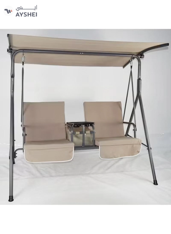 DubaiGallery Swing Chair Garden Swing Seat with Adjustable Canopy, Hanging Hammock Chair for Indoor Outdoor Garden Green