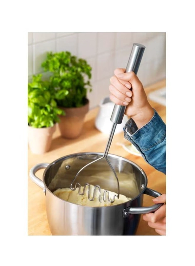 koncis Stainless Steel Potato Masher Silver 18cm-1