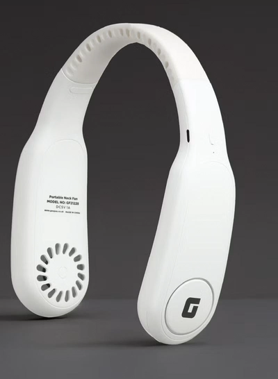 GEEPAS Portable Neck Fan- GF21228/ 6 Hours Long Working Time, 3 Speed Levels/ Lightweight, Rechargeable for Indoor and Outdoor Use/ Silent, Safe and Secure GF21228 white-0