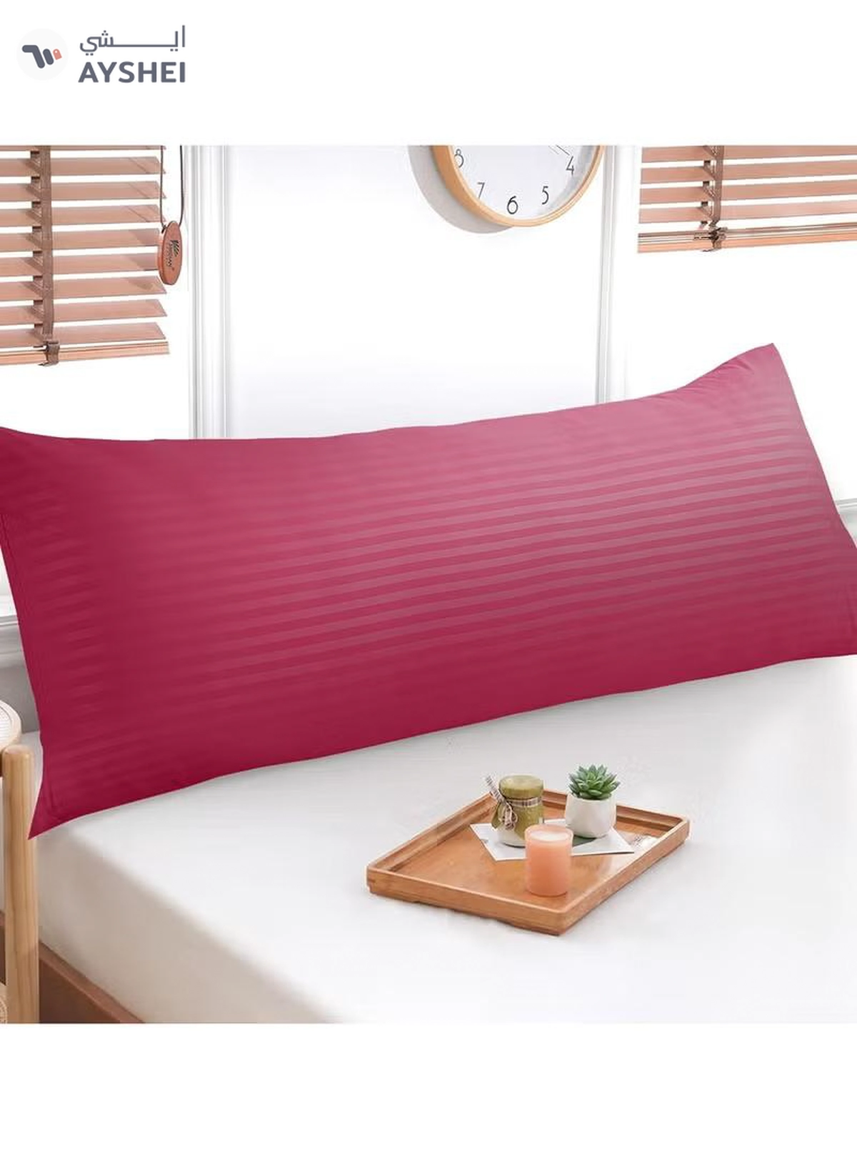 Eworld 3-piece Bedding Set Includes 2 Premium Bed Pillows & 1 Full-Body Pillow for Adults-4-4