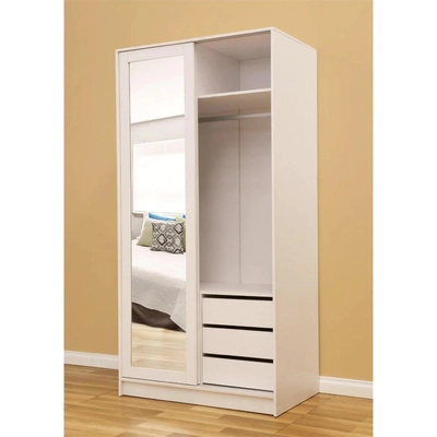 Sliding Door Wardrobe, 2 Door (100 cms), Custom Made-1