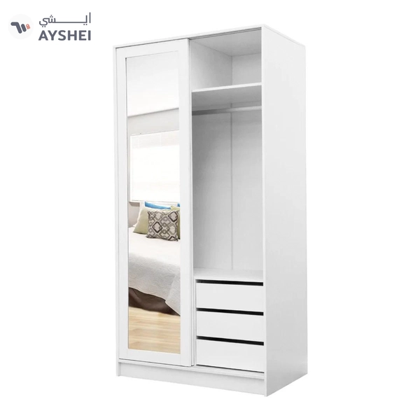 Sliding Door Wardrobe, 2 Door (100 cms), Custom Made