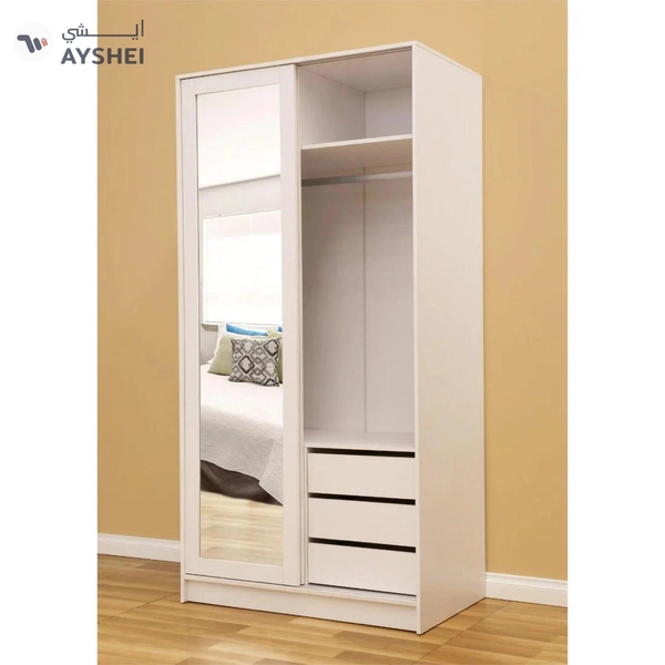 Sliding Door Wardrobe, 2 Door (100 cms), Custom Made