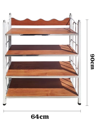 DubaiGallery Shoe Rack,Multi-Tier Standing Shoes Storage Organizer Creative Household Racks Multi-Functional Simple Shoe Shelf Personality Art Fashion Shoe Cabinet Happy-1