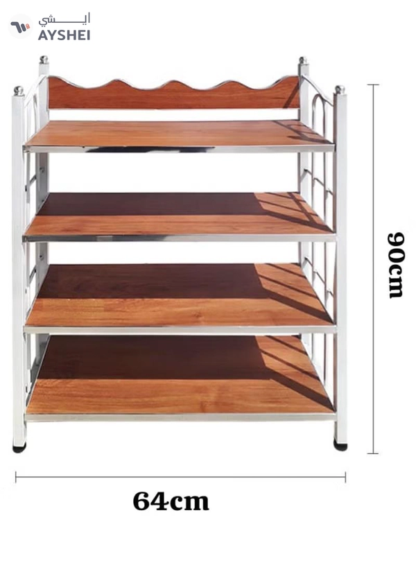 DubaiGallery Shoe Rack,Multi-Tier Standing Shoes Storage Organizer Creative Household Racks Multi-Functional Simple Shoe Shelf Personality Art Fashion Shoe Cabinet Happy