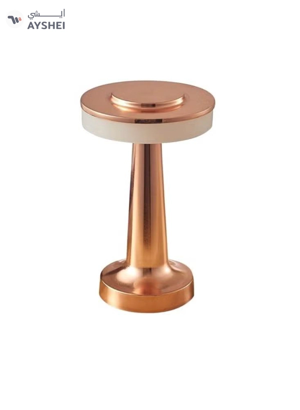 Yuwell Portable Led Table Lamp With 3 Light Color Modes With Touch Sensor 3-Levels Brightness Desk Lamp For Room Party And Restaurant Decor Desk Lamp Bronze