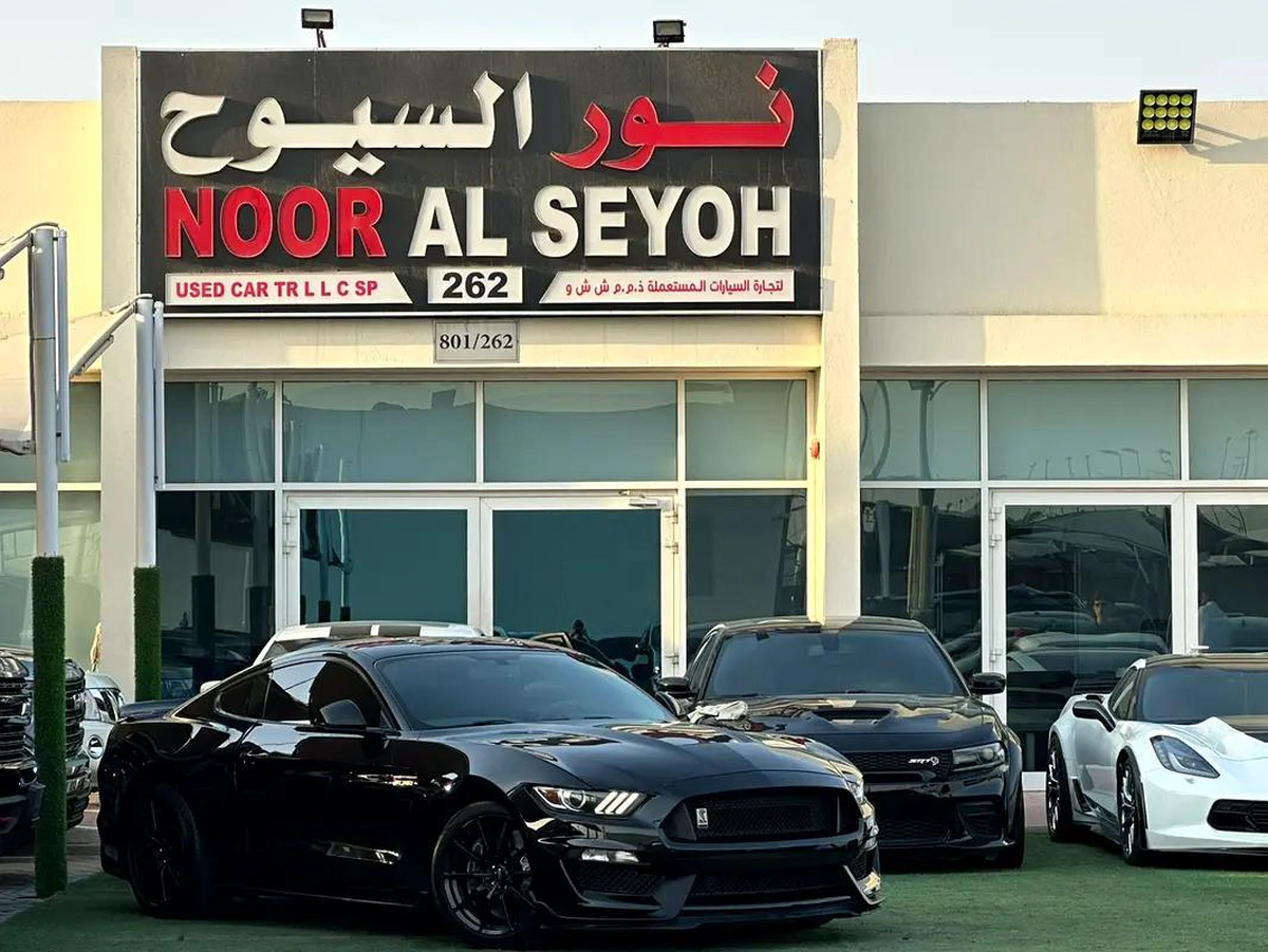 FORD MUSTANG GT350 SHELBY GCC 2018 Full service history (Al tayer) Full option manual gear Recaro-5-5