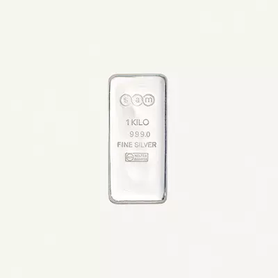 1 KG SAM SILVER BAR 100% Authentic Approved by UAE Goods Delivery-0