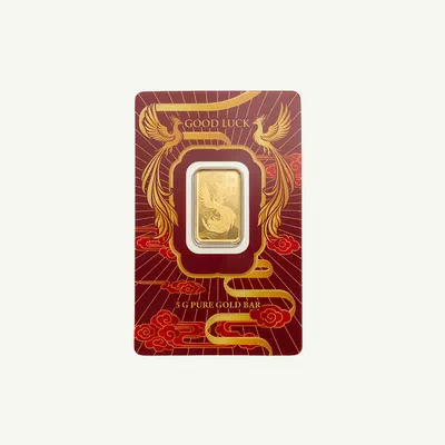 PAMP Good Luck Phoenix 5g Gold Bar-3