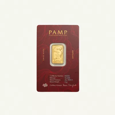 PAMP Good Luck Phoenix 5g Gold Bar-0