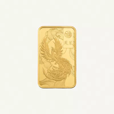 PAMP Good Luck Phoenix 5g Gold Bar-2