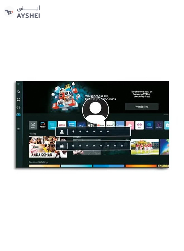 Samsung 55-Inch 4K UHD Smart LED TV with Built-In Receiver - 55CU8000 Black
