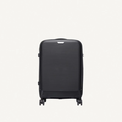 British Traveller 3-Piece Polypropylene Luggage Set | 20”, 24”, 28” Lightweight Suitcases with 360° Spinner Wheels, TSA Lock, Water & Scratch Resistant | Durable Hard Shell Trolley Bags with Telescopic Handle - Black-2