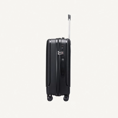 British Traveller 3-Piece Polypropylene Luggage Set | 20”, 24”, 28” Lightweight Suitcases with 360° Spinner Wheels, TSA Lock, Water & Scratch Resistant | Durable Hard Shell Trolley Bags with Telescopic Handle - Black-1