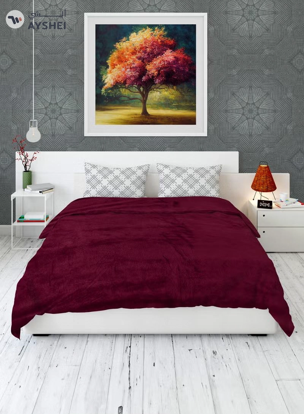 PARAJOHN Flannel Fleece Blanket Double (200x230) For All Season, Fluffy Blanket Warm Bed Throws For Sofa & Bed, Comfortable And Soft Double Flannel Fleece Blanket