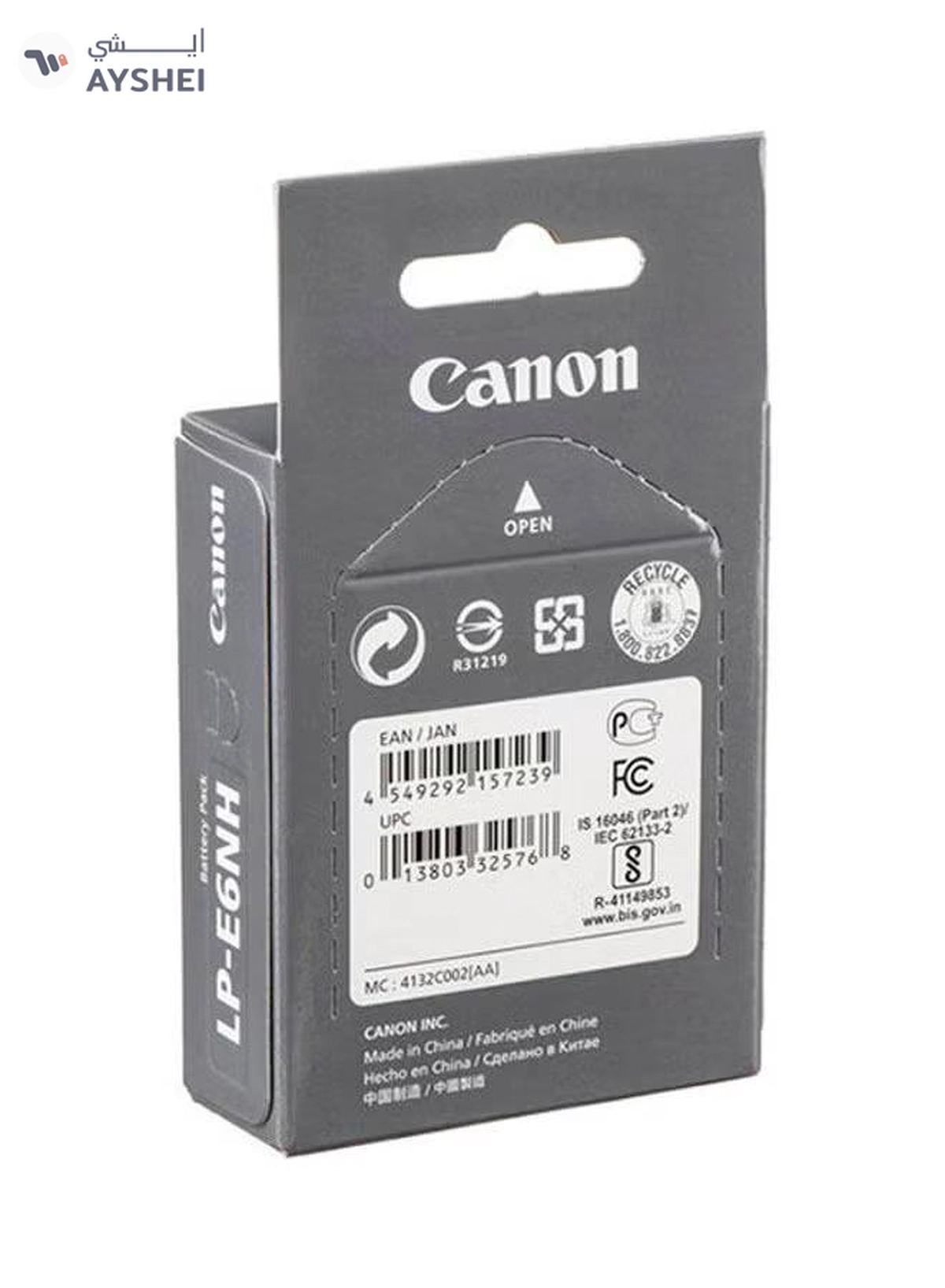 Canon 2130 mAh LP-E6NH Battery Pack Lithium-Ion Battery (7.2V, 2130mAh) Black-2-2