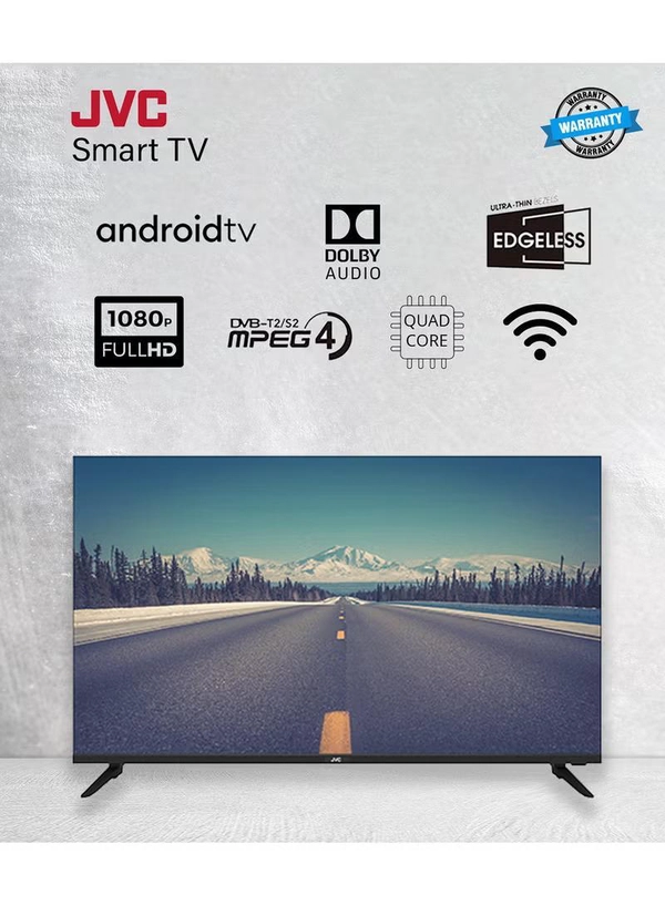 JVC 40 Inch Edgeless Full HD Android Smart TV With Dolby Audio And Quadcore Processor