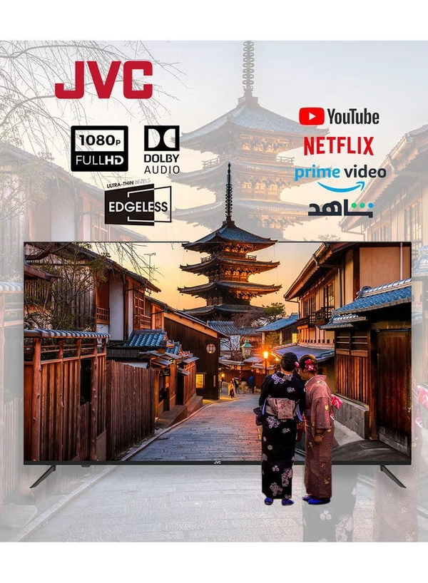 JVC 40 Inch Edgeless Full HD Android Smart TV With Dolby Audio And Quadcore Processor