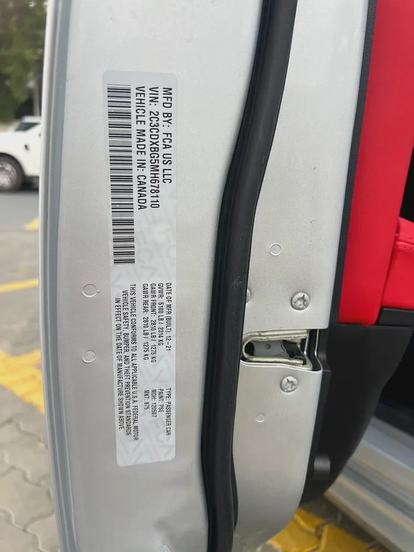 2021 Dodge Charger - American Specs - GCC Resale