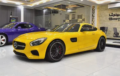 EXCELLENT DEAL for our Mercedes Benz AMG GTs ( 2015 Model ) in Yellow Color GCC Specs-1