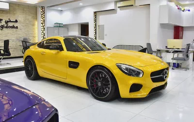 EXCELLENT DEAL for our Mercedes Benz AMG GTs ( 2015 Model ) in Yellow Color GCC Specs-2