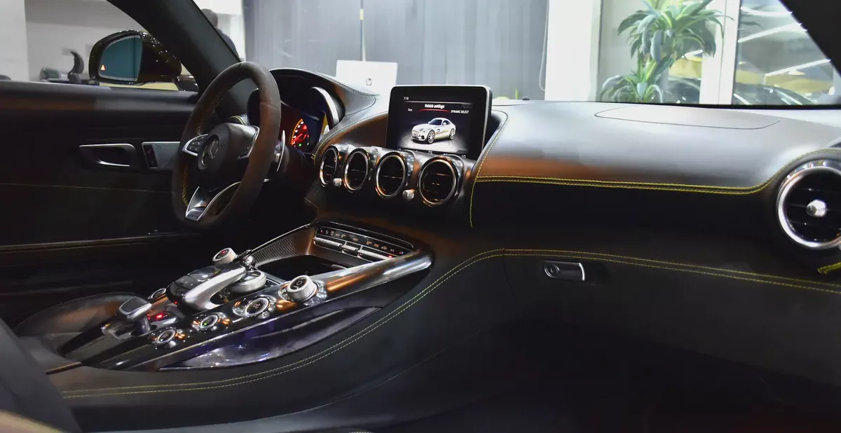 EXCELLENT DEAL for our Mercedes Benz AMG GTs ( 2015 Model ) in Yellow Color GCC Specs-11-11