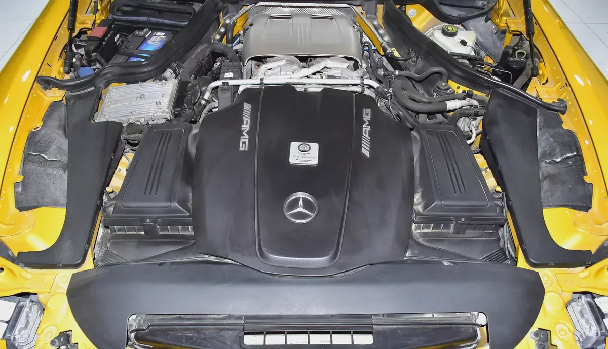 EXCELLENT DEAL for our Mercedes Benz AMG GTs ( 2015 Model ) in Yellow Color GCC Specs-19-19