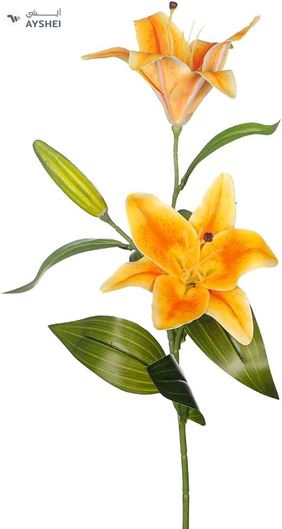 Yatai 2pcs Nearly Natural Lily Flowers Small for Vase Filling and Flower Arrangements -1-1