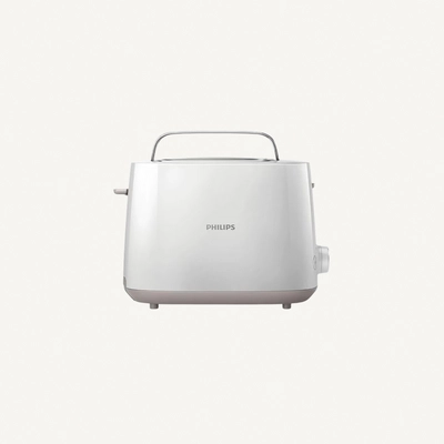 Philips Toaster Daily Collection - Plastic, 2 Slots With Bun Warmer, 8 Settings-0