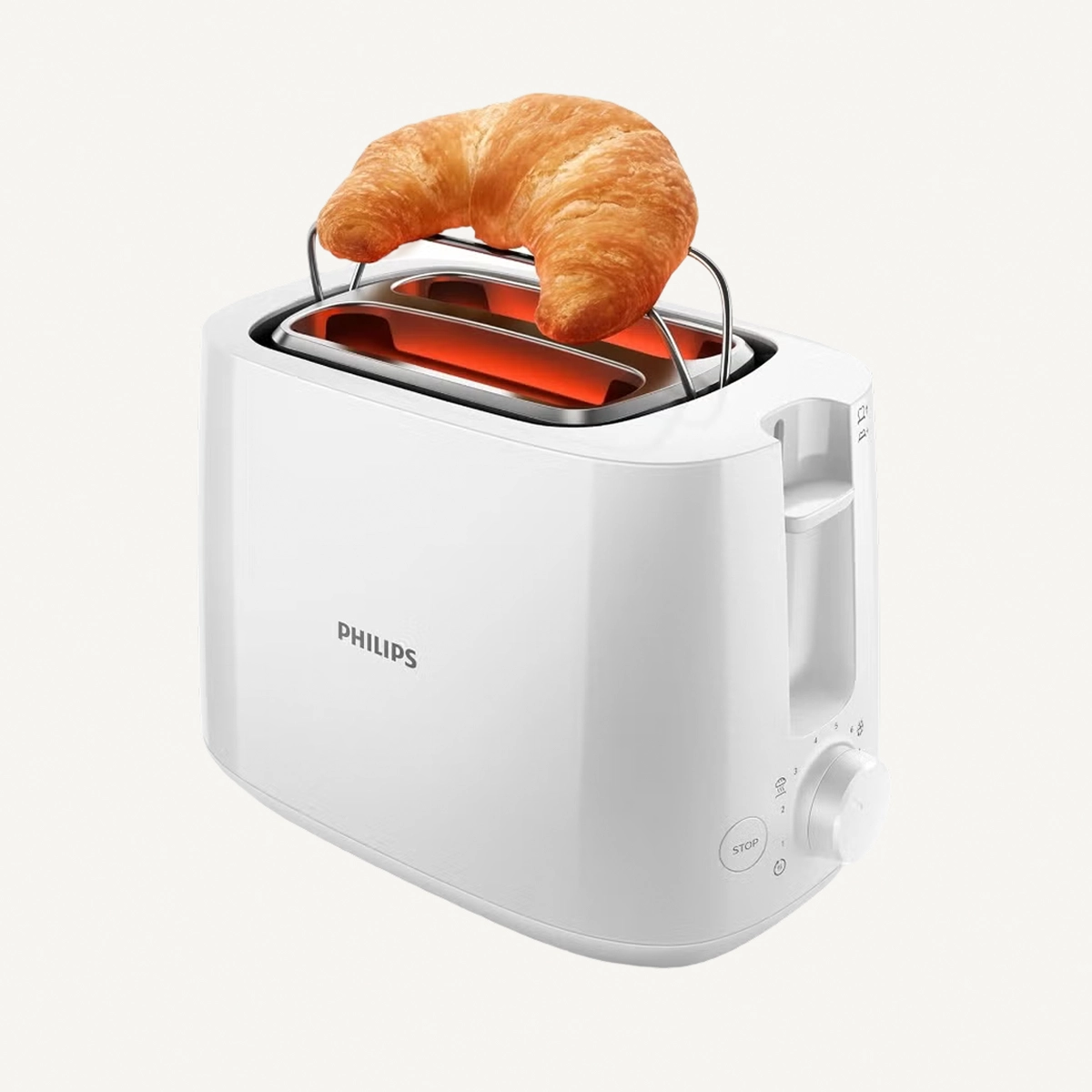 Philips Toaster Daily Collection - Plastic, 2 Slots With Bun Warmer, 8 Settings-2-2