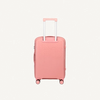 British Tourister 3 Piece Polypropylene Hard Side Spinner Luggage Trolley Set 20/24/28 Inch - Rose Gold-1