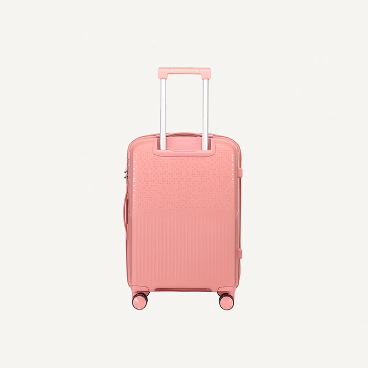 British Tourister 3 Piece Polypropylene Hard Side Spinner Luggage Trolley Set 20/24/28 Inch - Rose Gold-1-1