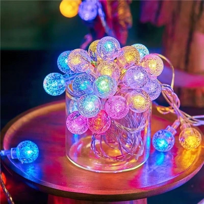 SOLAR CRYSTAL BALL FAIRY STRING LIGHTS WITH 8 MODES 10M 100LEDs-0