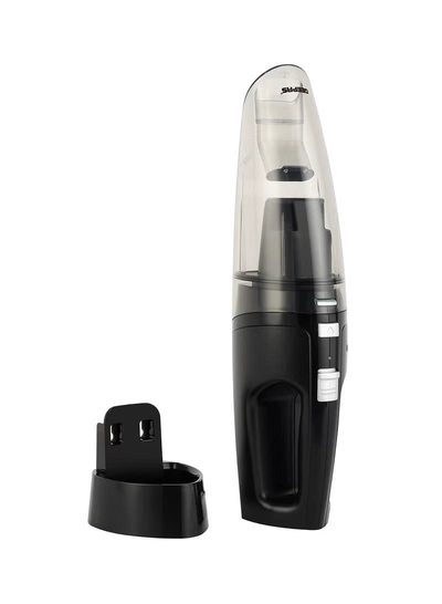 GEEPAS Vacuum Cleaner| Rechargeable And Handheld, Wet & Dry 400 ML Dust Bag Capacity With LED Indicator Light| Lithium Technology Low Noise| Crevice Nozzle, Small Brush And Wall Mount Bracket| HEPA Filter| Home And Office Use 0.4 L 75 W GVC19015UK Black/White-2