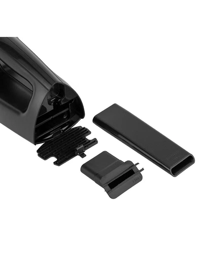 GEEPAS Vacuum Cleaner| Rechargeable And Handheld, Wet & Dry 400 ML Dust Bag Capacity With LED Indicator Light| Lithium Technology Low Noise| Crevice Nozzle, Small Brush And Wall Mount Bracket| HEPA Filter| Home And Office Use 0.4 L 75 W GVC19015UK Black/White-3