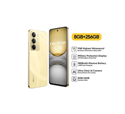 Realme C75 Dual SIM Lightning Gold 8GB 256GB 4G - Middle East Version-0