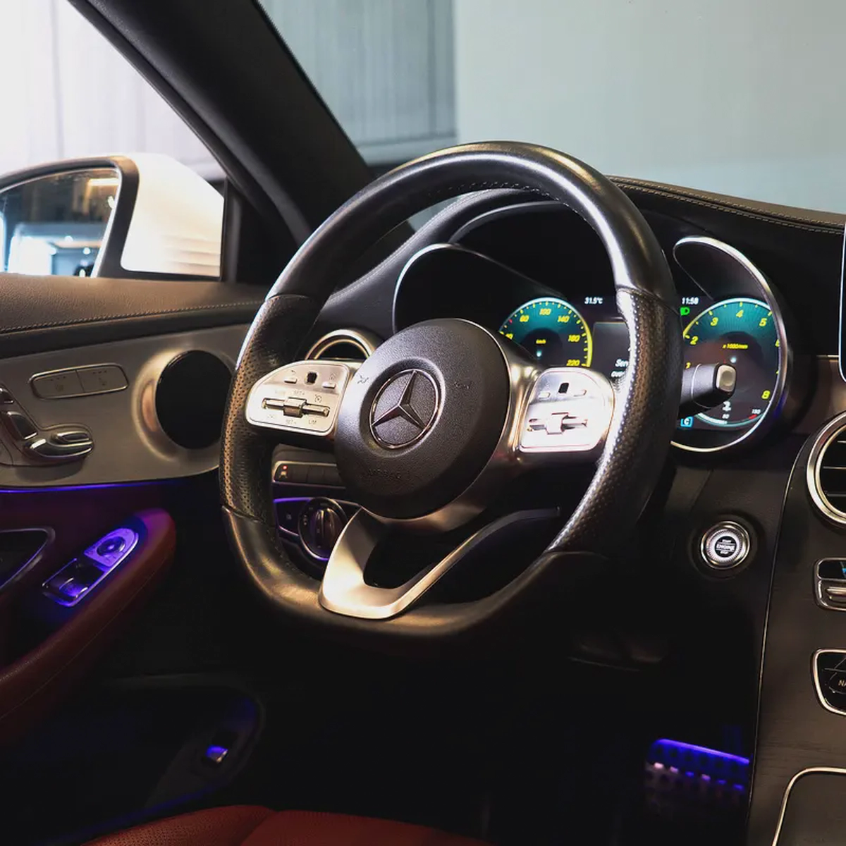 AED 2,394 P.M • 0% Downpayment • Mercedes-Benz C 300 Premium • 1 Year Warranty-10-10