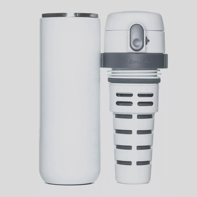Mennä One, Start & Stop Infusion Lock Top Travel Mug, Pure White-2
