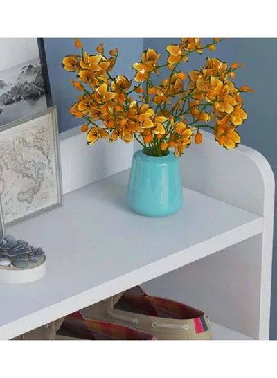 Modern and Sleek 5-layer Shoe Rack, Simple Household Solution for Space-Saving and Large-Capacity Storage with a Contemporary Design Featuring Extended Shelf for Displaying Frames and crafts-3