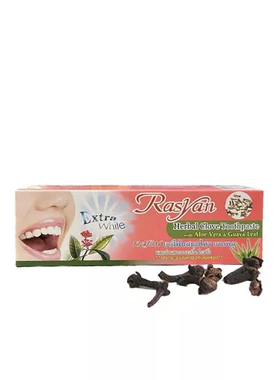 RasYan Extra White Herbal Toothpaste with Clove, Aloe Vera and Guava Leaf – Daily Dental Care Designed to Leave Your Mouth Feeling Fresh, Clean, Refreshed, and Pleasantly Invigorated-4