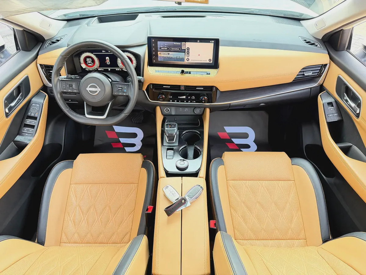 نيسان اكس تريل اس ال ابيض / زعفراني خليجي المسعود Nissan X-Trail SL 2024 GCC Specs-9-9