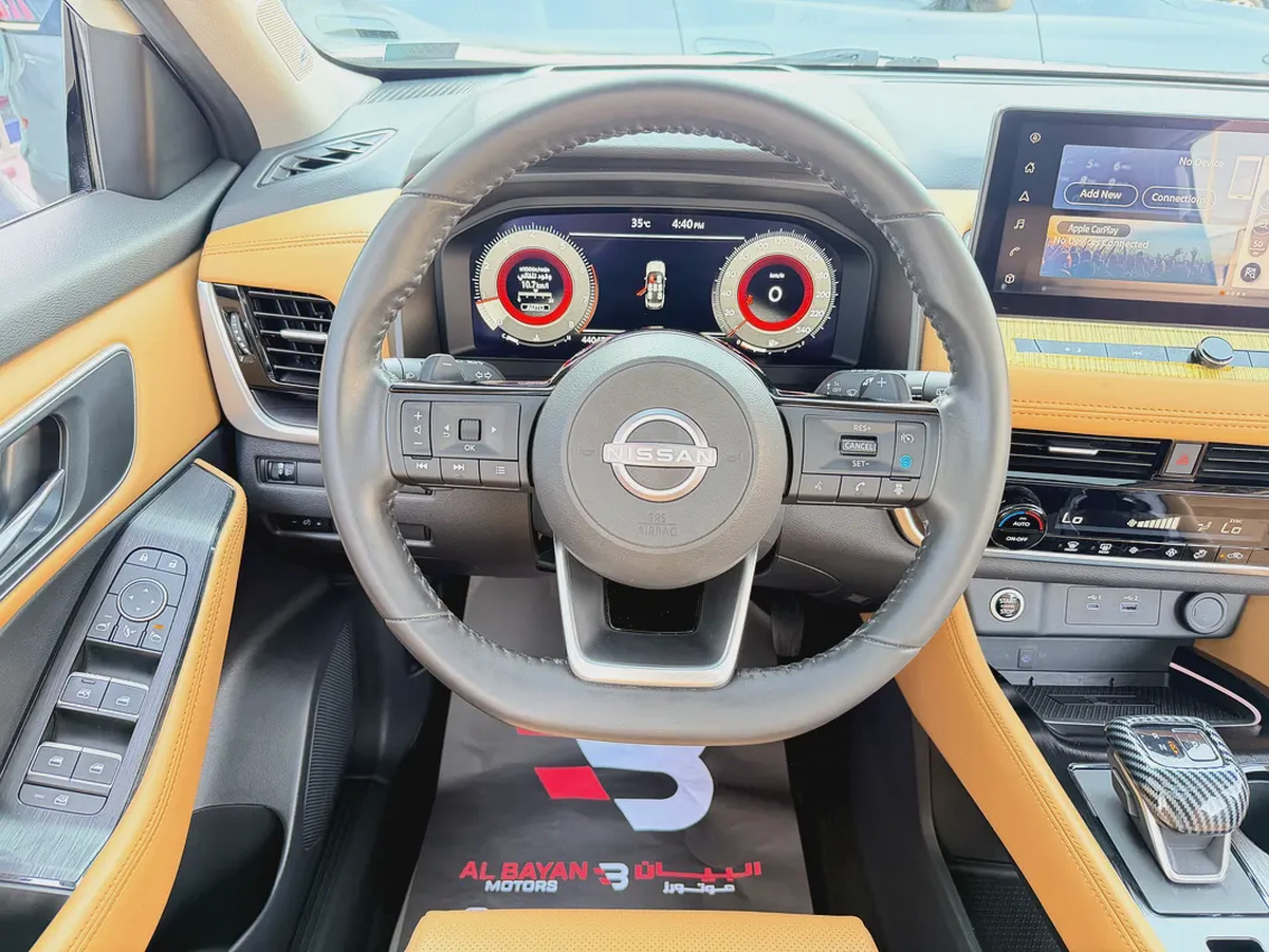 نيسان اكس تريل اس ال ابيض / زعفراني خليجي المسعود Nissan X-Trail SL 2024 GCC Specs-10-10