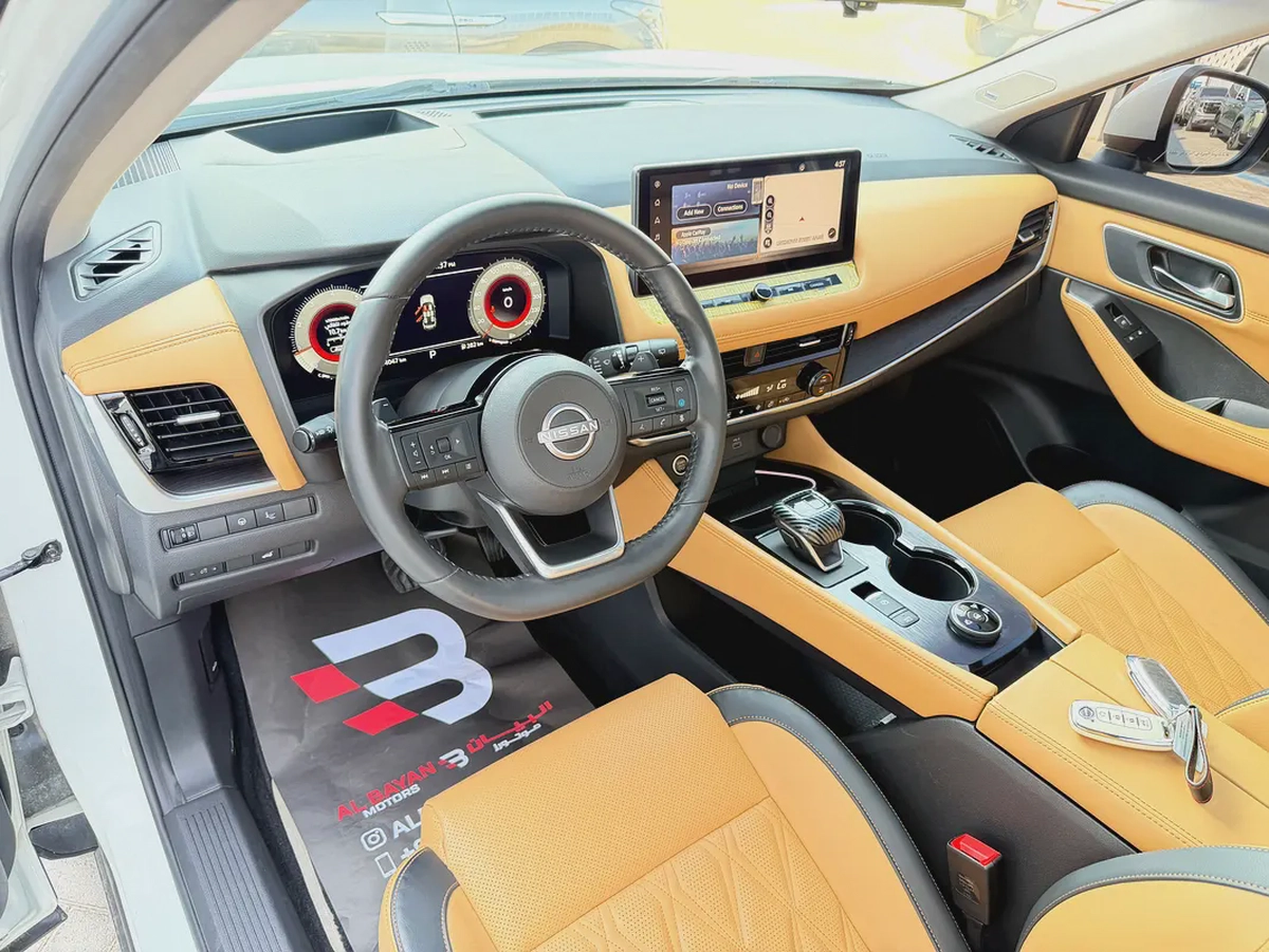نيسان اكس تريل اس ال ابيض / زعفراني خليجي المسعود Nissan X-Trail SL 2024 GCC Specs-7-7