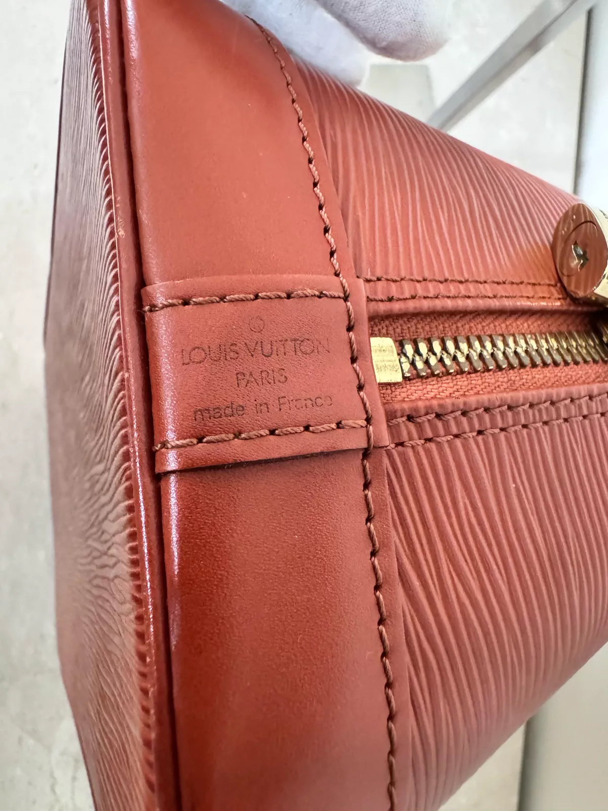 LOUIS VUITTON Alma Epi Bag-4-4
